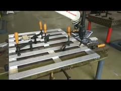 A Closer Look: Auto Robotic Welding Systems Station For Aluminum Tray / Aluminum Pallet Welding