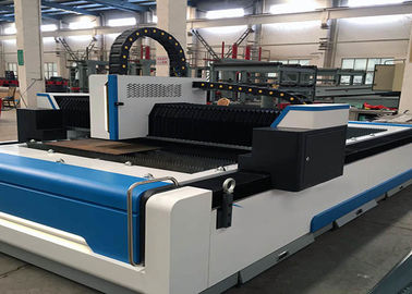 穏やかな鋼鉄繊維CNCレーザーのカッター、1500 x 3000mm 1000W繊維レーザーの打抜き機