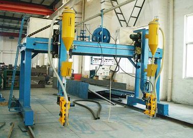 ガントリー片持梁Hビーム溶接機、十字ビーム自動ビーム溶接線