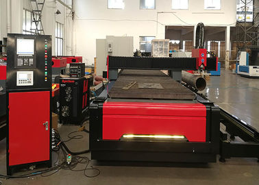 米国Hyperthermが付いている厚い金属板および鋼鉄管CNC血しょう打抜き機